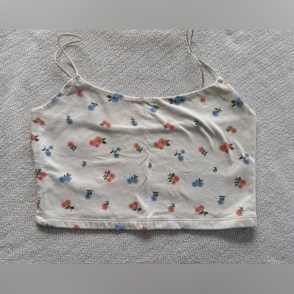 Aeropostale Seriously Soft Bungee Cami Floral Size Medium